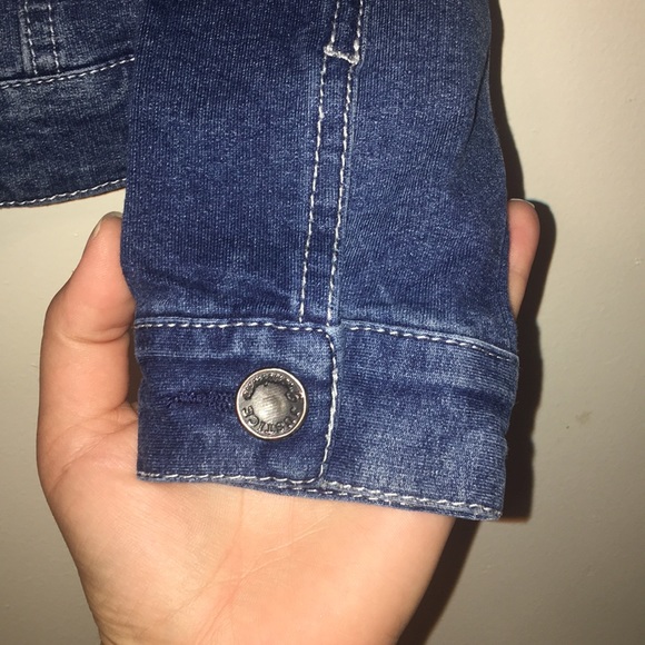 Justice Bedazzled Stretchy Jean like Jacket - Picture 4 of 6